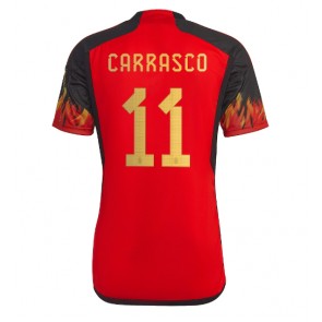 Belgium Yannick Carrasco #11 Replica Home Stadium Shirt World Cup 2022 Short Sleeve